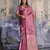 pink pure satin handloom weaving saree with blouse