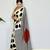 Off-White japan satin saree with digital print blouse