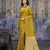 golden pure satin handloom weaving saree with blouse