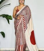 Multicolor japan devsena satin saree japan satin digital print blouse