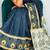 Multicolor japan satin saree with digital print blouse
