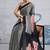 Black japan devsena satin saree japan satin digital print blouse