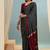 Black japan devsena satin saree japan satin digital print blouse