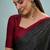 Black japan devsena satin saree japan satin digital print blouse