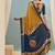 Mustard japan devsena satin saree japan satin digital print blouse