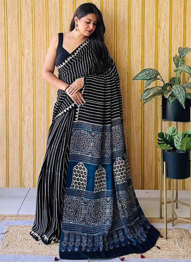 Multicolor japan devsena satin saree japan satin digital print blouse