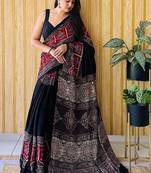 Multicolor japan devsena satin saree japan satin digital print blouse