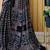 Multicolor japan devsena satin saree japan satin digital print blouse