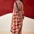 Red japan satin saree with digital print blouse