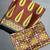 Brown japan satin saree with digital print blouse