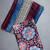 Multicolor japan satin saree with digital print blouse