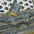Multicolor japan satin saree with digital print blouse