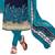 Navy blue crepe printed unstitched dress material