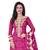 Magenta crepe printed unstitched dress material