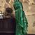 dark green weaving silk blend saree