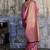 pink satin weaving silk blend saree