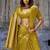 mustard satin weaving silk blend saree