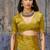 mustard satin weaving silk blend saree