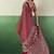 maroon faux satin printed saree