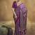 magenta faux satin printed saree