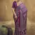 magenta faux satin printed saree