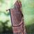 navy blue faux satin printed saree