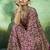 wine faux satin printed saree