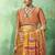 amber faux satin printed saree