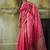 pink weaving faux tussar silk blend saree