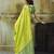 parrot green weaving faux tussar silk blend saree