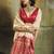 cream weaving faux tussar silk blend saree