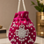 Luxury rani pearl embroidered potli bag with beaded handle – bridal & festive clutch
