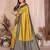 mustard banarasi silk jacquard saree for woman