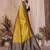 mustard banarasi silk jacquard saree for woman