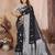 black banarasi silk jacquard saree for women