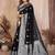 black banarasi silk jacquard saree for women