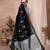 black banarasi silk jacquard saree for women