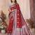 maroon banarasi silk jacquard saree for women