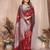 maroon banarasi silk jacquard saree for women