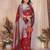 maroon banarasi silk jacquard saree for women