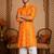 Multi shades men's mustrad rayon kurta full sleeve
