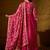 Pink chinon stitched gown with embroidered dupatta full sleeve embroidered