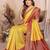 mustard banarasi silk jacquard saree for women