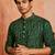 Multi shades men's green rayon kurta full sleeve