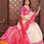 Pink banarasi silk jacquard saree for women