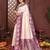 purple banarasi silk jacquard saree for women