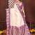 purple banarasi silk jacquard saree for women