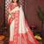 Red banarasi silk jacquard saree for women