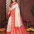 Red banarasi silk jacquard saree for women