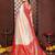 Red banarasi silk jacquard saree for women